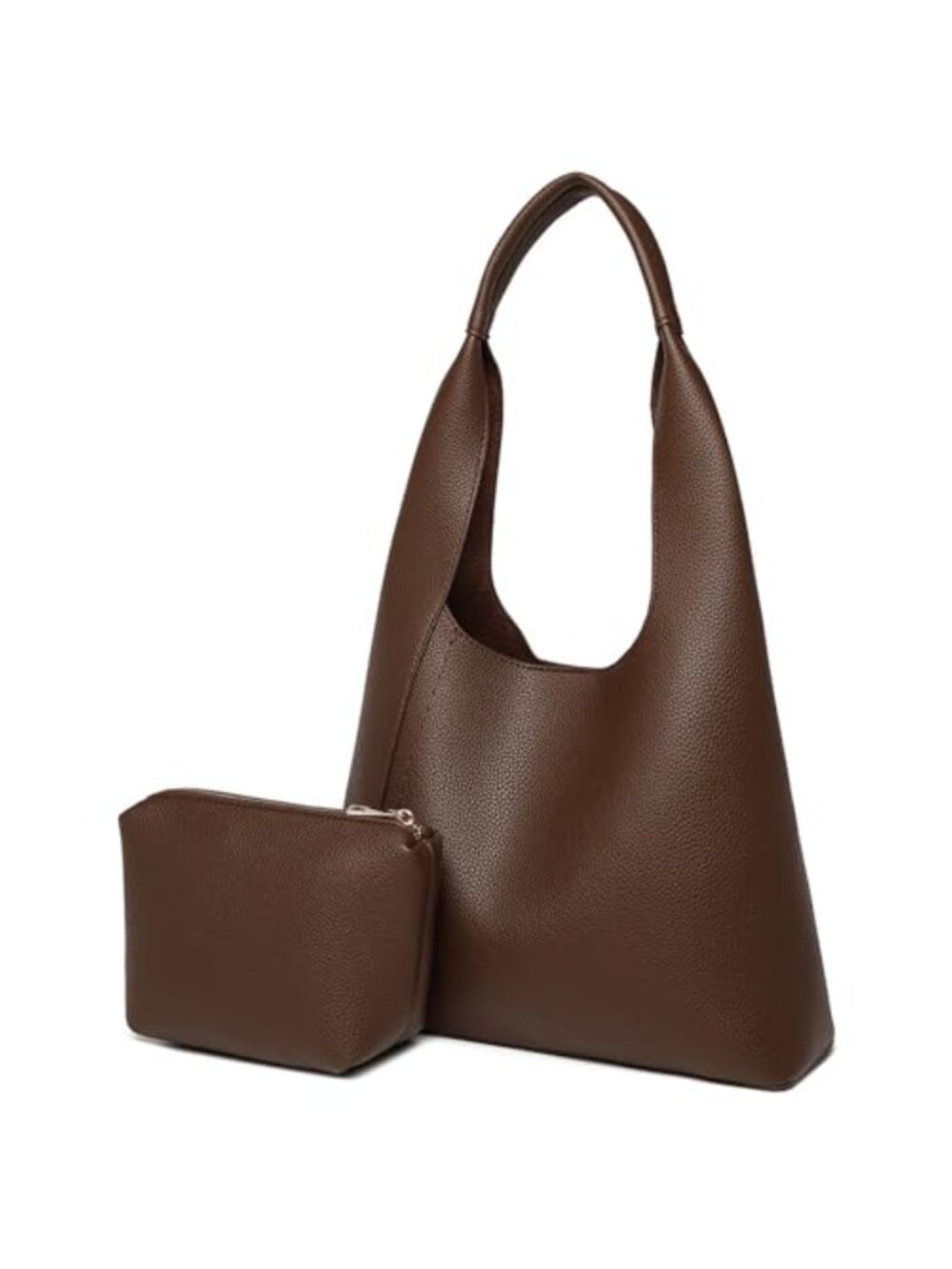 Women's Vegan Leather Hobo Shoulder Bag Tote Handbag